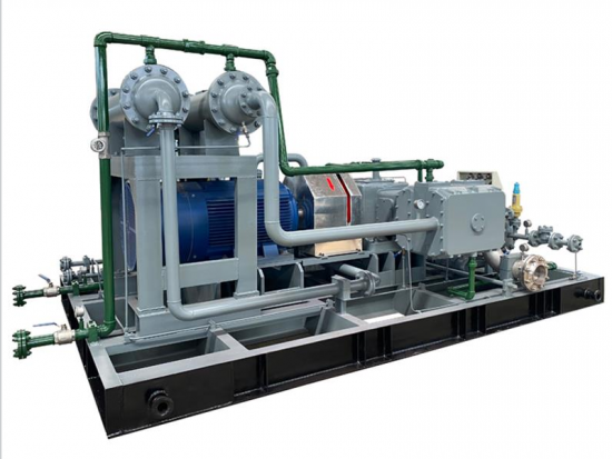 three stages compression reciprocating piston mixed gas booster compressor 