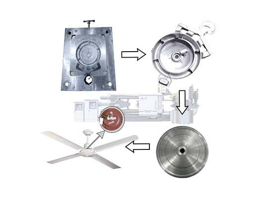 Die Casting Machine For Production Of Aluminum Alloy Ceiling Fan Shell
