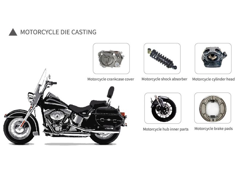 Features of motorcycle parts die casting machine