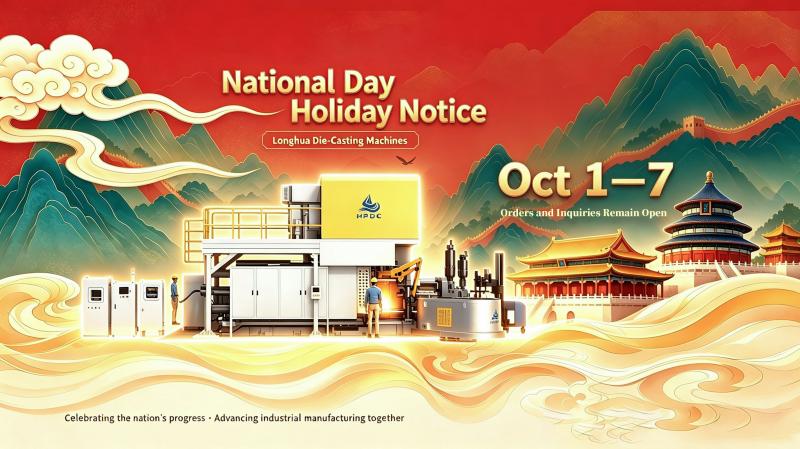 National Day Holiday Notice 2026 | Longhua Die Casting Machine